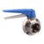 Saúde aço inoxidável manobra de gatilho azul pinça de borboleta válvula com suporte ODM