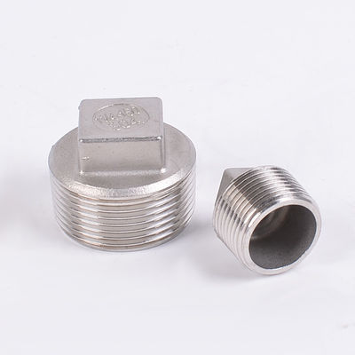 Aço inoxidável 201 304 Quadragon Plug Head Nipple Connector para montagem de tubos de fundição