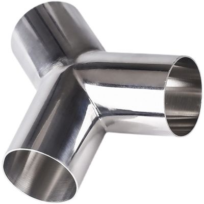RTS de aço inoxidável sanitário 304 316 tubulação Tri-clamp Soldadura Wyes Tee Y Tipo Tee