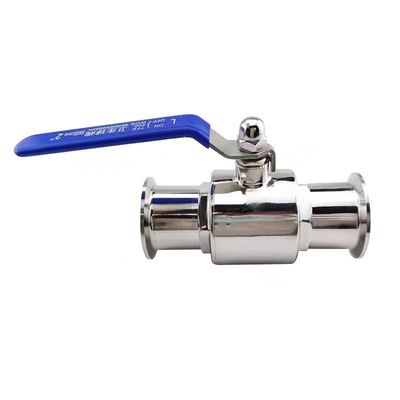 2 vias de válvula de esferas retas DIN SMS WZ de aço inoxidável sanitário 304 316 316L Tri Clamp