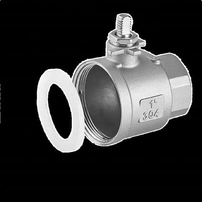 Válvula de esfera de aço inoxidável 2PC personalizável para diferentes aplicações industriais