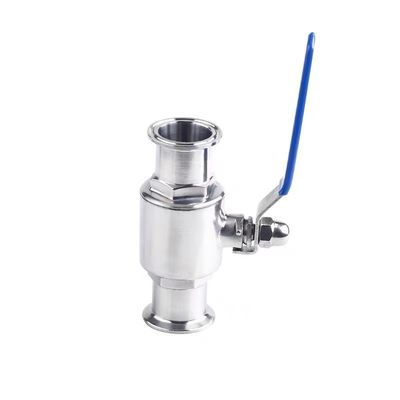 2 vias de válvula de esferas retas DIN SMS WZ de aço inoxidável sanitário 304 316 316L Tri Clamp