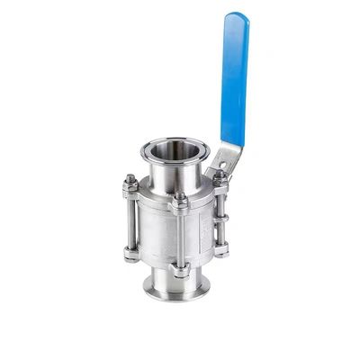 WZ de aço inoxidável de qualidade alimentar 304 316 316L válvula de esfera sanitária de vácuo 3pc válvulas de esfera DIN SMS 3A