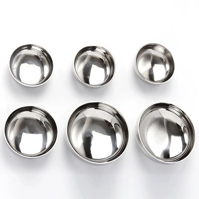 304 316L Caixa de cabeça oval soldada sanitária de aço inoxidável