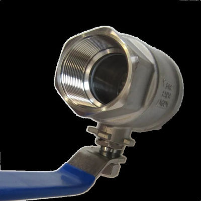 Válvulas de esferas roscadas DN8-DN100 PN63 DIN3202-M3 Aço inoxidável 304 316 2PC para água