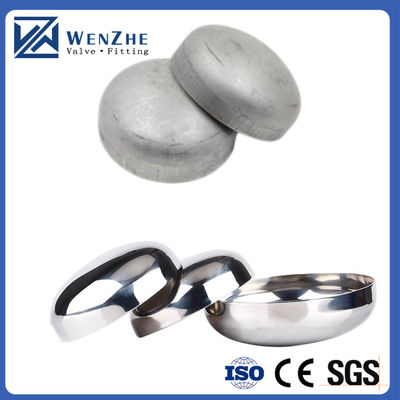 304 316L Caixa de cabeça oval soldada sanitária de aço inoxidável