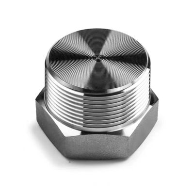 Plata forjada de alta pressão NPT macho Hex Plug para aço inoxidável 304 316 316L