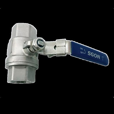 Aço inoxidável 304 316 2PC Válvulas de esferas de rosca feminina DN8-DN100 PN63 DIN3202-M3