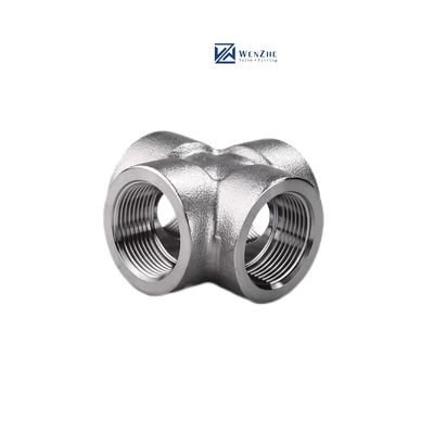 304 316 316L Aço de carbono forjado sob alta pressão com rosca/SW Cross 1/4''-4.0' NPT BSPT