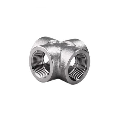 304 316 316L Aço de carbono forjado sob alta pressão com rosca/SW Cross 1/4''-4.0' NPT BSPT