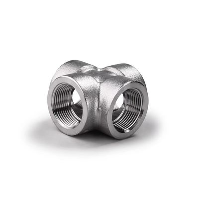 304 316 316L Aço de carbono forjado sob alta pressão com rosca/SW Cross 1/4''-4.0' NPT BSPT