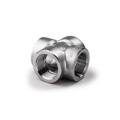 304 316 316L Aço de carbono forjado sob alta pressão com rosca/SW Cross 1/4''-4.0' NPT BSPT