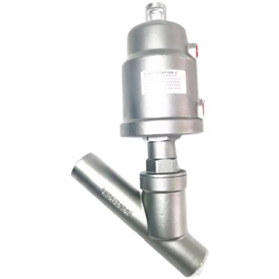 DN15-DN80 Ferro inoxidável 304 Fio de vapor pneumático tipo Y válvula de assento de ângulo para farmácia de desinfecção