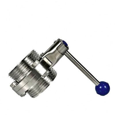 Valva de borboleta de aço inoxidável 304 316L para produtos farmacêuticos fácil de instalar