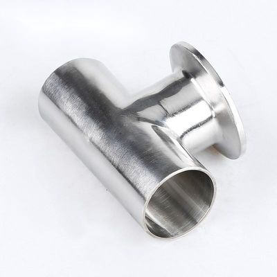SS304 316L Tri Clamp Equal Tee Pipe Fitting para conexões de tubulação racionalizada