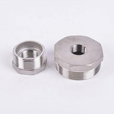 Aço inoxidável forjado 201 304 Tubos de encaixe Hex Bushing Core Bushing Fêmea Macho Junção de fio