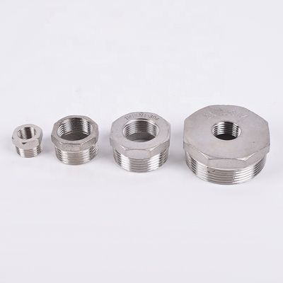 Aço inoxidável forjado 201 304 Tubos de encaixe Hex Bushing Core Bushing Fêmea Macho Junção de fio