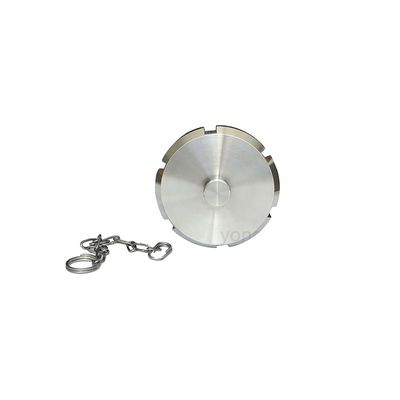 Conexão feminina Tubo sanitário de aço inoxidável End Cap Chain Blind Nut com Chain