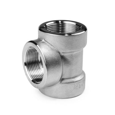 Aço inoxidável 304 316 316L 3000 LB 6000LB Tee forjado para acessórios de tubos de alta pressão
