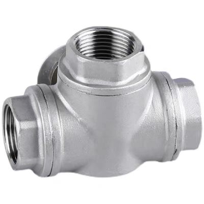 Código de cabeça cilíndrica WZ SS201 304 316 válvula de 3 vias com extremo roscado NPT BSP BSPT Prata