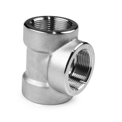 Aço inoxidável 304 316 316L 3000 LB 6000LB Tee forjado para acessórios de tubos de alta pressão