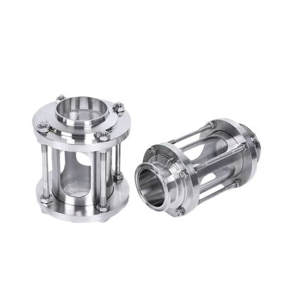 Clamps de aço inoxidável sanitário durável 304 316L/soldagem vidro de visão tubular para tanque de cerveja