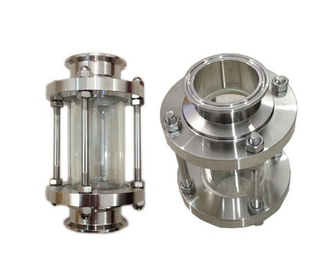 Clamps de aço inoxidável sanitário durável 304 316L/soldagem vidro de visão tubular para tanque de cerveja
