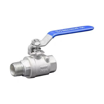 Aço inoxidável 304 316 2PC válvula de esferas NPT/BSP Filamento 1/4''-4.0'' Conexão Vinyl Handle Cover