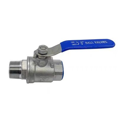 Aço inoxidável 304 316 2PC válvula de esferas NPT/BSP Filamento 1/4''-4.0'' Conexão Vinyl Handle Cover