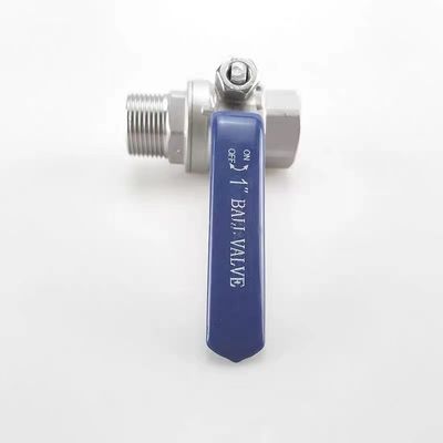 Aço inoxidável 304 316 2PC válvula de esferas NPT/BSP Filamento 1/4''-4.0'' Conexão Vinyl Handle Cover
