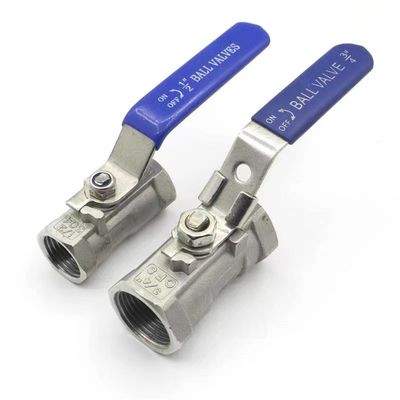 WZSS201 304 316 1 PC válvula de esferas manual de aço inoxidável com bloqueio NPT BSP BSPT 1/4''-4.0