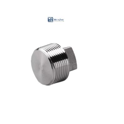 Aço inoxidável revestido de prata WZ 304 316 316L Liga quadrada forjada sob alta pressão NPT BSPT