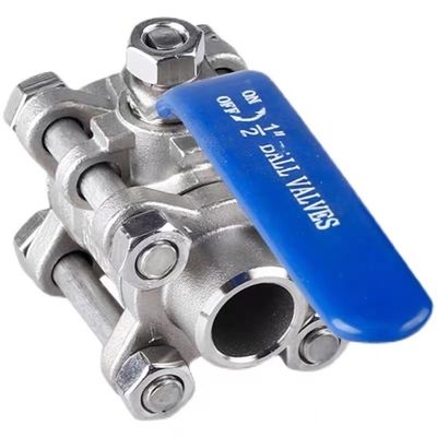 Aço inoxidável prateado 201 304 316 válvula de esferas de soldadura com comando manual NPT BSP BSPT
