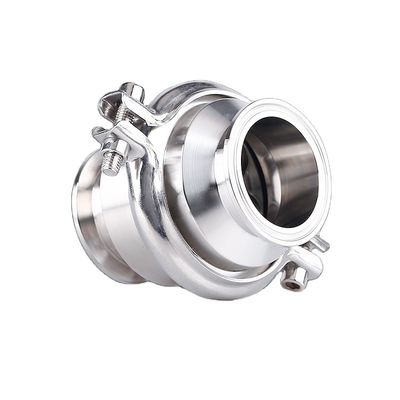 DN15-DN200 Aço inoxidável sanitário 304/316L Tri-clamp válvula de verificação suporte personalizado