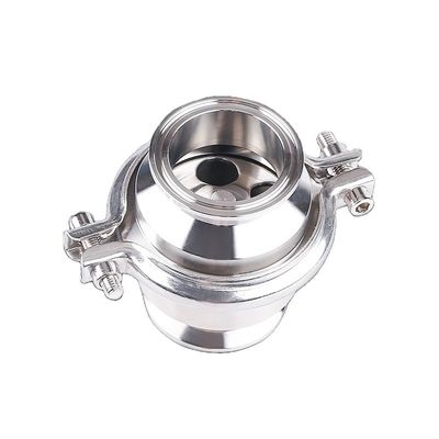 DN15-DN200 Aço inoxidável sanitário 304/316L Tri-clamp válvula de verificação suporte personalizado