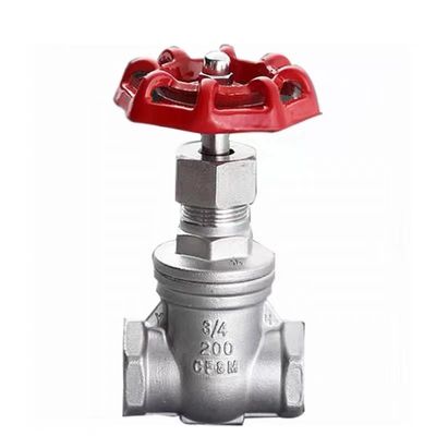 CF8 válvula de saída manual de rosca interna para óleo de gás hidrográfico DN5-DN200 Código de cabeça cilíndrico
