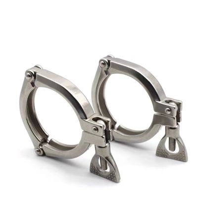 Suporte personalizado de três peças de pinça Ferrule aço inoxidável 304 316 316L DIN SMS 3A