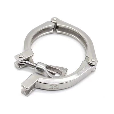 Suporte personalizado de três peças de pinça Ferrule aço inoxidável 304 316 316L DIN SMS 3A