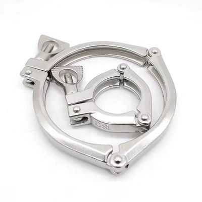 Suporte personalizado de três peças de pinça Ferrule aço inoxidável 304 316 316L DIN SMS 3A
