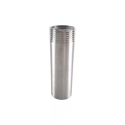 50 mm de comprimento SS304 NPT single nipple para 201 304 316 aço inoxidável de fundição de prata