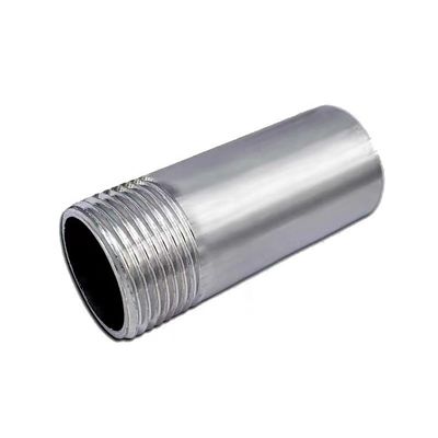 50 mm de comprimento SS304 NPT single nipple para 201 304 316 aço inoxidável de fundição de prata