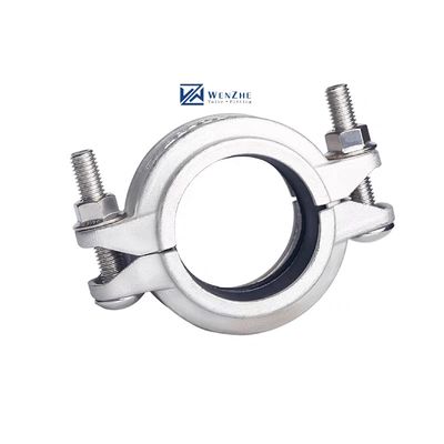 Forjado de aço inoxidável 304 316 316L de alta pressão em ranhuras tubulação conjunta pinça 1"-4" DN25-DN100