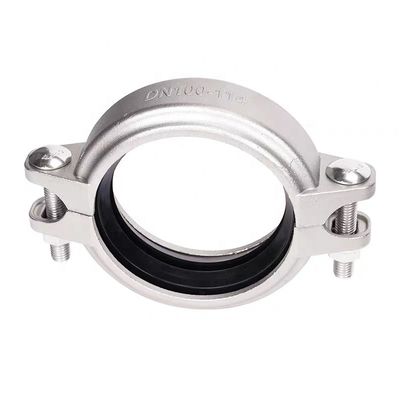Forjado de aço inoxidável 304 316 316L de alta pressão em ranhuras tubulação conjunta pinça 1"-4" DN25-DN100