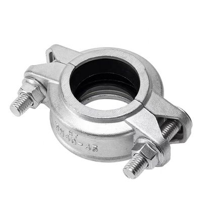 Forjado de aço inoxidável 304 316 316L de alta pressão em ranhuras tubulação conjunta pinça 1"-4" DN25-DN100
