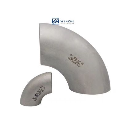 Aço inoxidável 304 316 316L 90 graus Butt Soldado Conexão de Cotovelo 1"-4" DN25-DN100