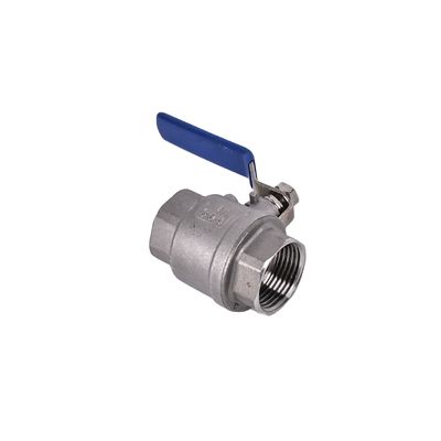 Manual de aço inoxidável 201/304 2PC válvula de esfera para aplicações industriais pesadas