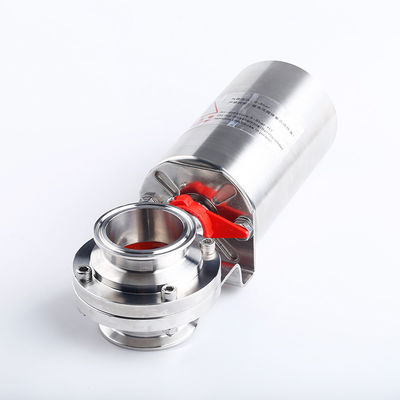 Válvula de borboleta pneumática sanitária de qualidade alimentar com 304 316L de aço inoxidável e pinça