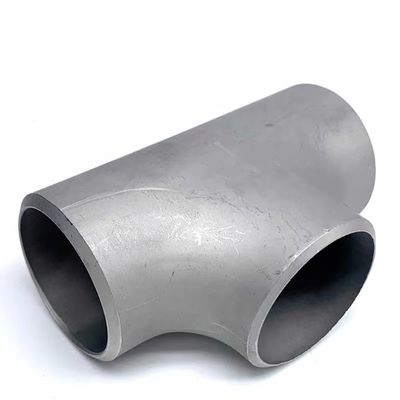 "-4" DN25-DN100 Forjado de aço inoxidável 304 316 Solução de tee redondo SCH40S ASTM B423 825 ASTM B16.9