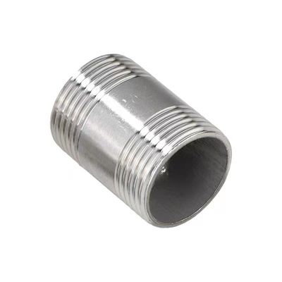 WZ 1/8"-4" de aço inoxidável 201 301 316 NPT BSP tubos roscados NIPPLE conector