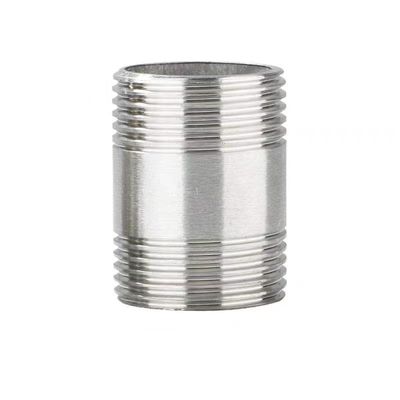 WZ 1/8"-4" de aço inoxidável 201 301 316 NPT BSP tubos roscados NIPPLE conector